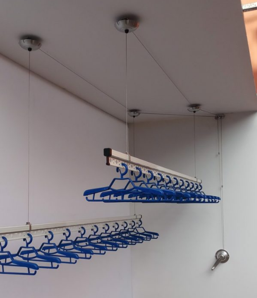 Giàn phơi thông minh Hòa Phát KS990– Hợp Kim Nhôm & Inox Cao Cấp, Tải Trọng Lớn, Lắp Đặt Tận Nơi